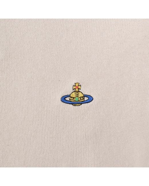 Vivienne Westwood Natural Knit Polo Dusty for men