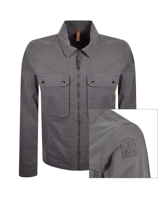 Parajumpers Gray Tel Overshirt for men