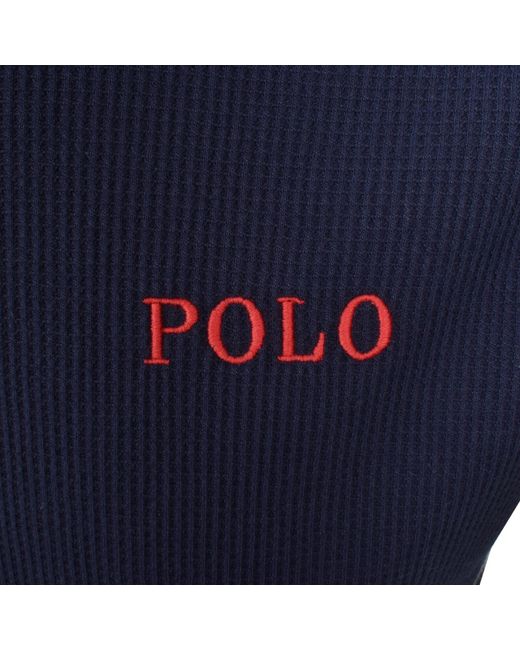 Ralph Lauren Blue Henley T Shirt for men