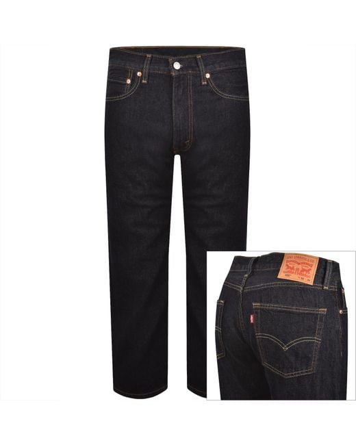 Levi's Blue 555 Relaxed Straight Fit Jeans for men