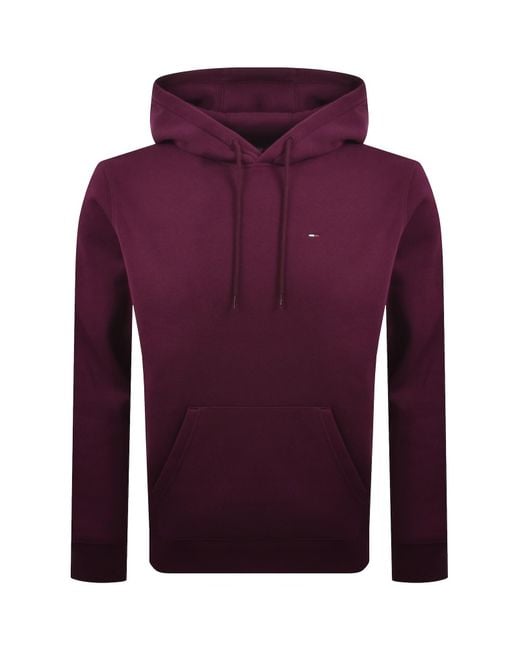 Tommy Hilfiger Purple Flag Logo Hoodie for men