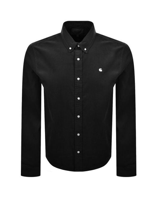 Carhartt Black Long Sleeve Cord Shirt for men