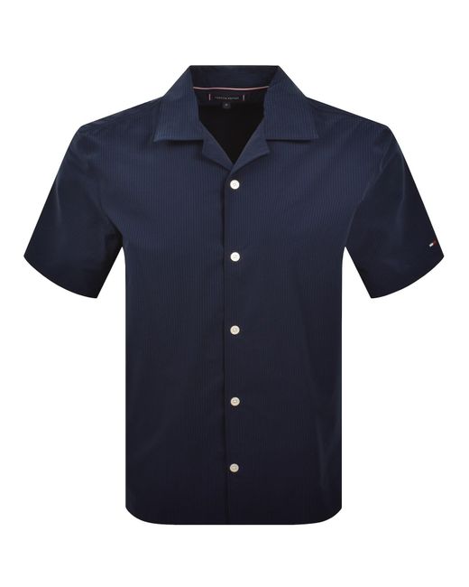 Tommy Hilfiger Blue Seersucker Shirt for men