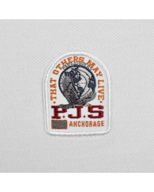 Parajumpers Gray Wellington Polo T Shirt for men