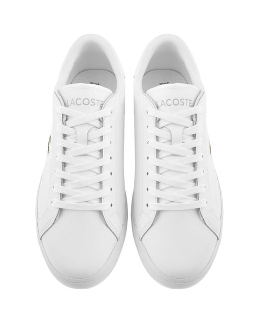 Lacoste White Powercourt 125 2 Trainers for men