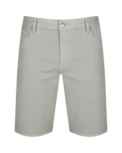 Armani Exchange Gray J65 Slim Denim Shorts for men