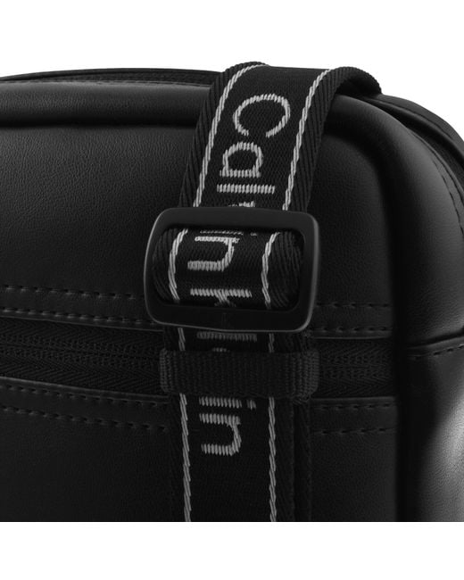 Calvin Klein Black Webbing Reporter Bag for men