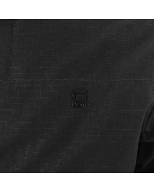 G-Star RAW Black Raw Padded Trench Coat for men