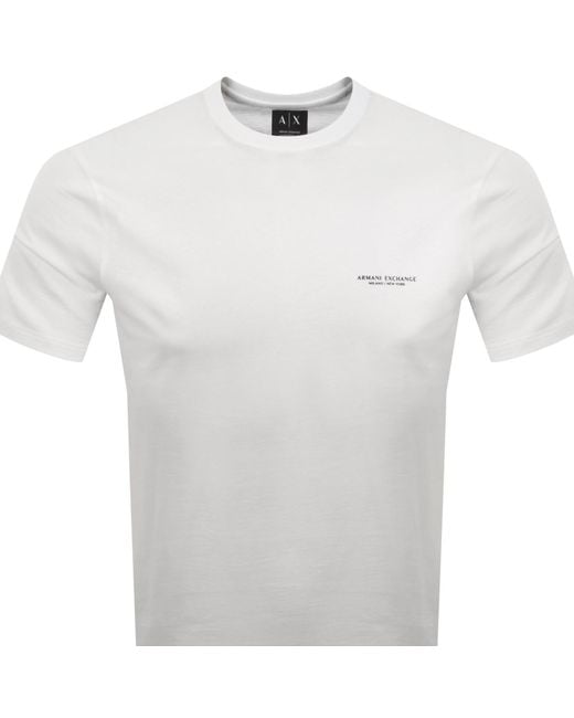 ARMANI EXCHANGE White T Shirt Off for men