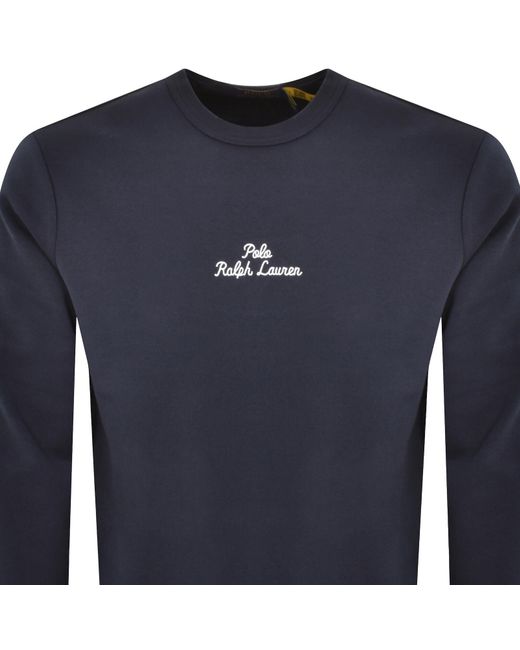 Ralph Lauren Blue Crew Neck Sweatshirt for men