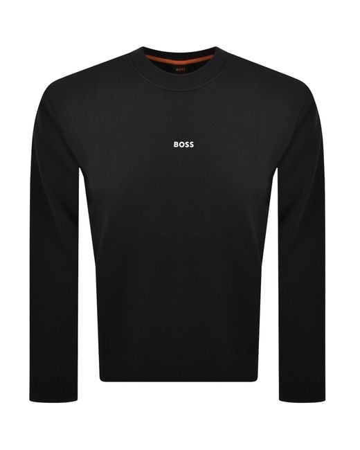 Boss Black Boss We Small Crew Neck Sweatshirt for men