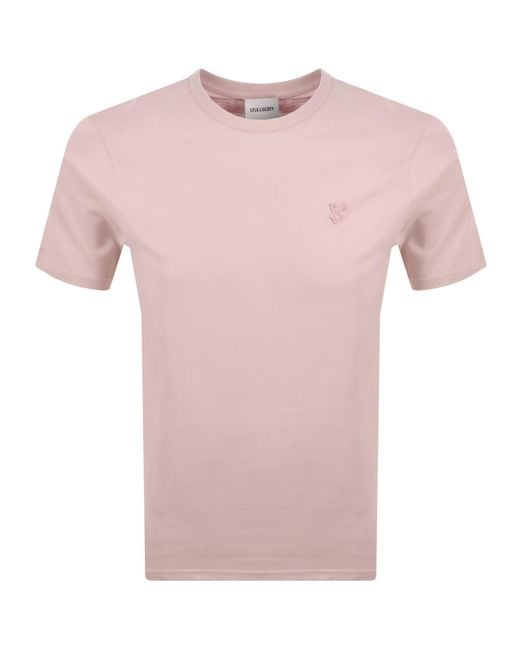 Lyle & Scott Pink Superfine T Shirt for men