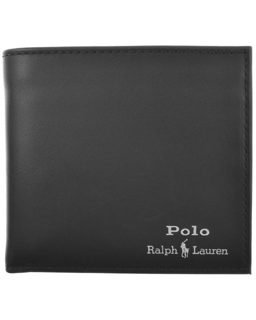 Ralph Lauren Black Smooth Leather Wallet for men