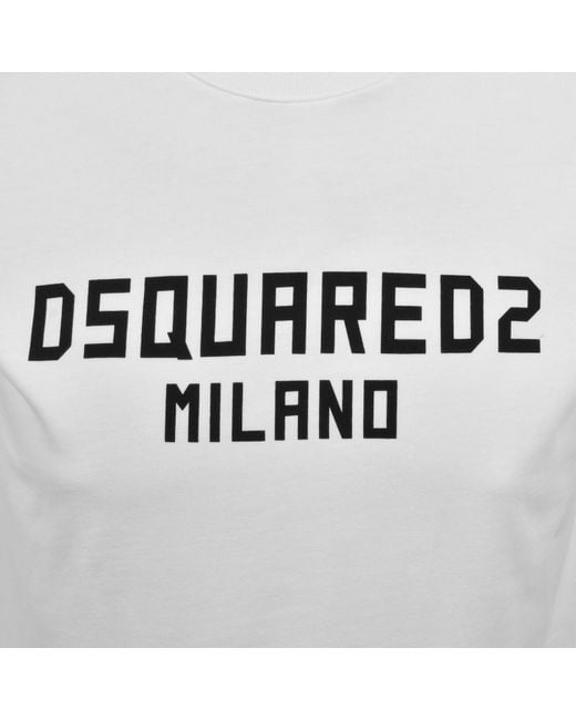DSquared² Gray Logo Cool Fit T Shirt for men