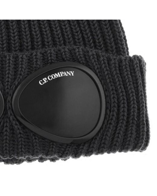 Cp Company goggle Beanie Hat in Navy 