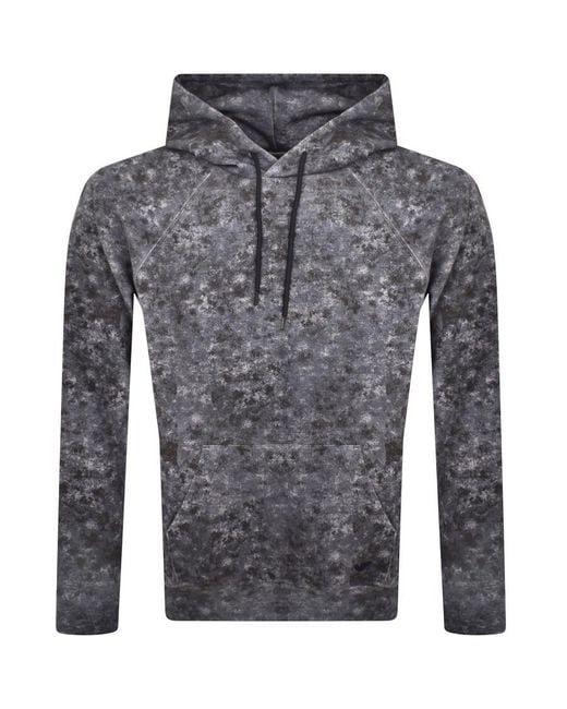Armani Gray Emporio Logo Hoodie for men