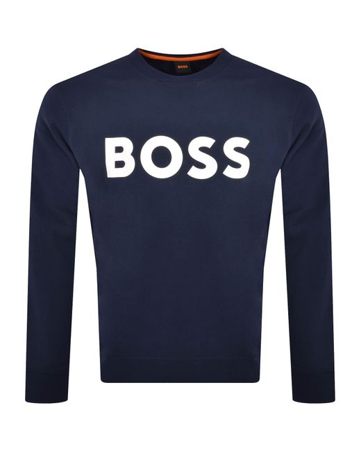 Boss Blue Boss We Basic Crew Neck Sweatshirt for men