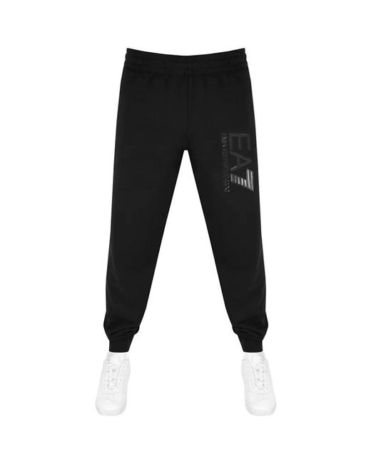 ea7 joggers black