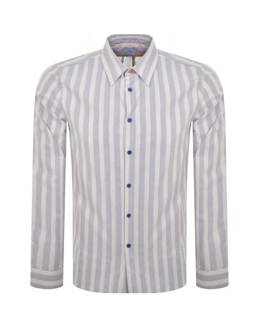 Paul Smith Blue Long Sleeved Regular Shirt for men