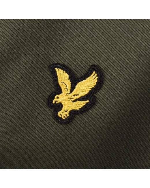 Lyle & Scott Green Padded Fishtail Parka for men