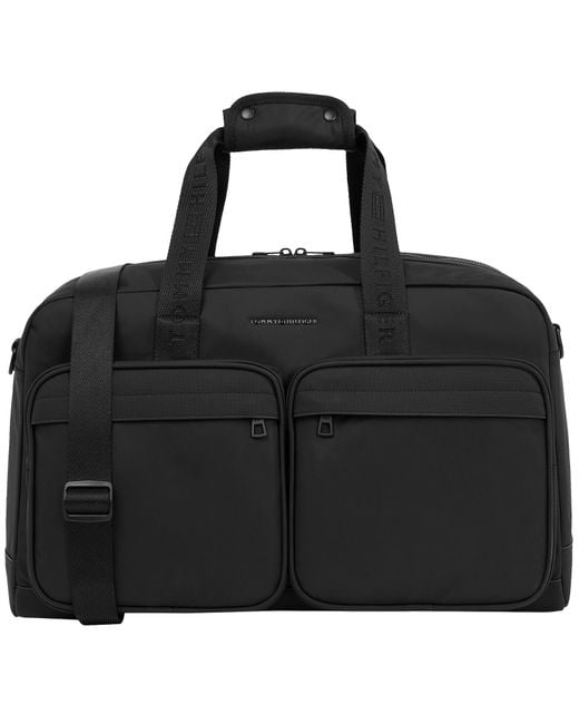 Tommy Hilfiger Black Repreve Duffle Bag for men