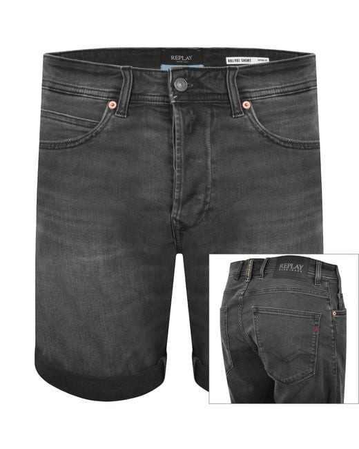 Replay Gray Rbj 981 Shorts Dark for men