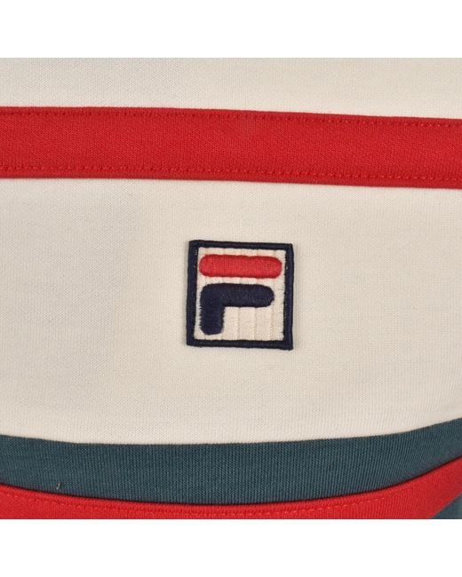 Fila White Fila Giovanni Zip Track Top for men