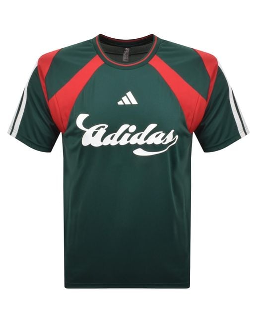 Adidas Green Tiro T Shirt Dark for men