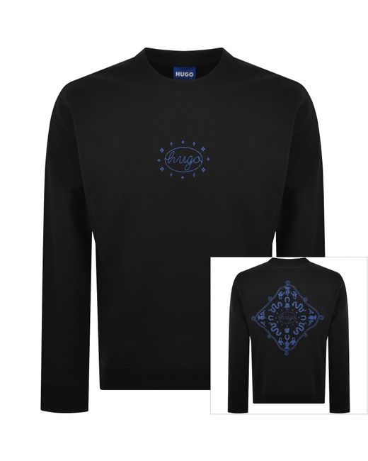 HUGO Black Nugodana Sweatshirt for men