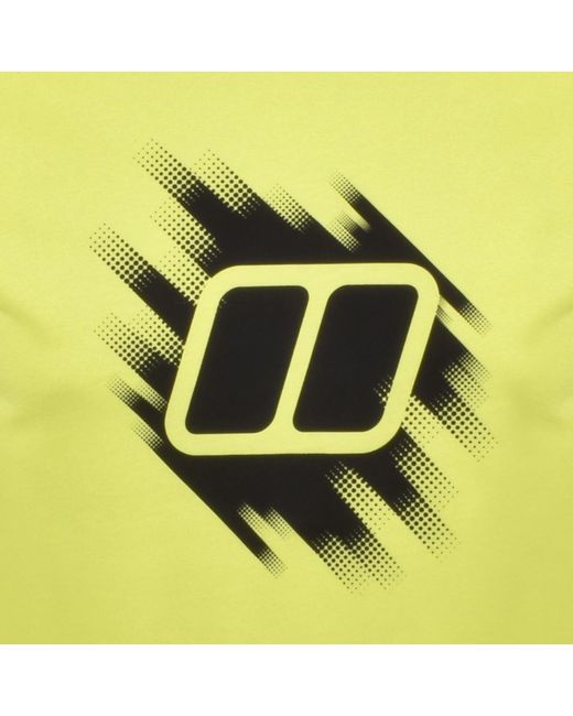 Berghaus Yellow Sketched Blocks T Shirt for men