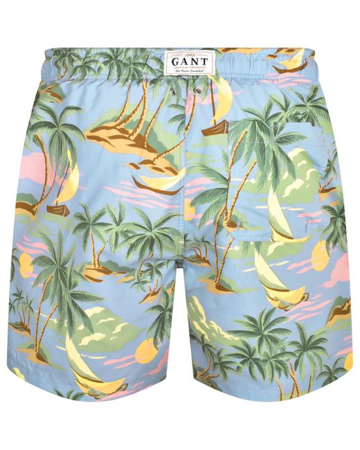 Gant Blue Hawaii Swim Shorts for men
