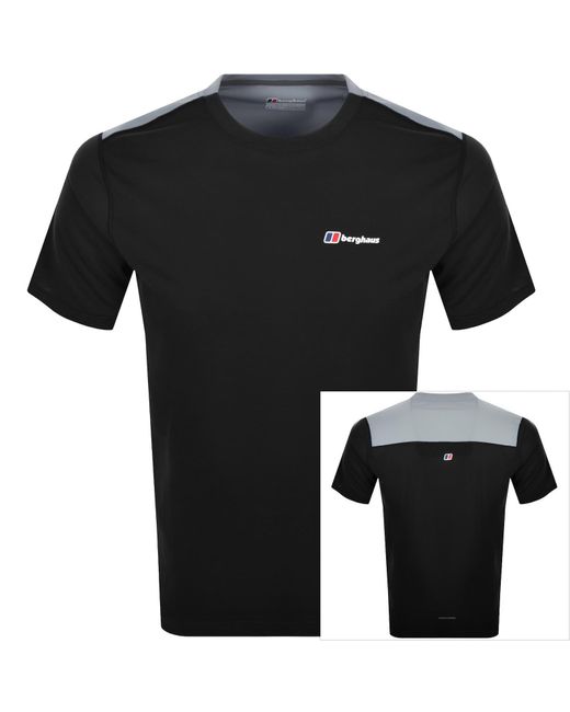 Berghaus Black Terrain Trek Tech T Shirt for men