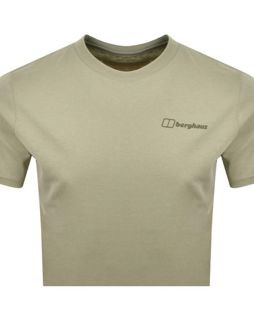 Berghaus Green Subsection Logo T Shirt for men