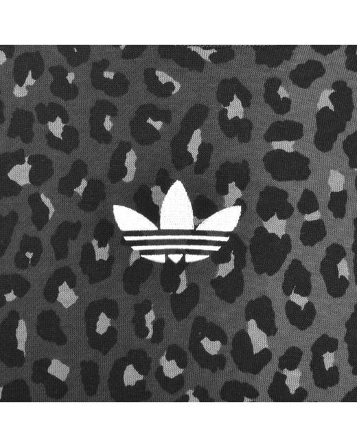 Adidas Originals Gray Graphic Leopard Hoodie for men