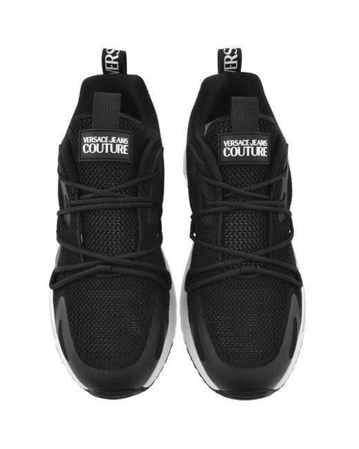 Versace Jeans Black Couture Fondo Dynamic Trainers for men