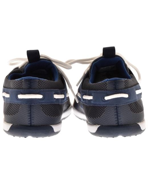 Lacoste Blue Landsailing Deck Shoes Navy for men