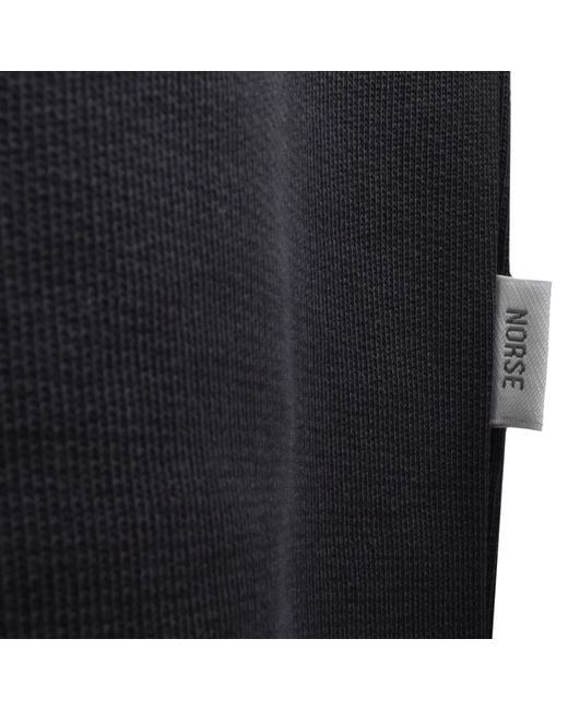 Norse Projects Black Half Zip Sweatshirt for men