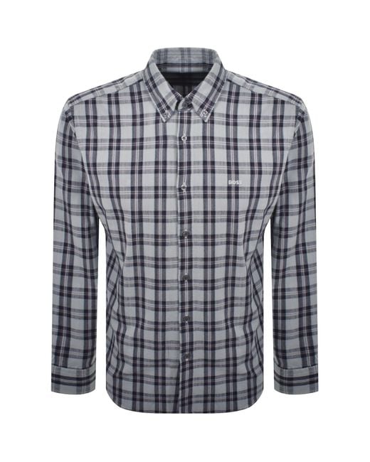 Boss Blue Boss Ricoplus Check Shirt for men