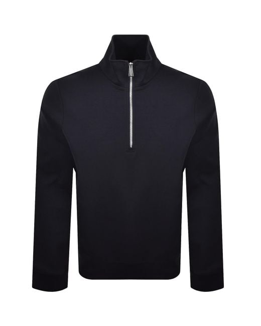 Paul Smith Blue Half Zip Sweatshirt for men