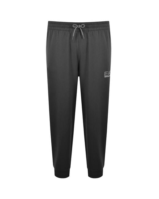 EA7 Black Emporio Armani Logo Tracksuit for men