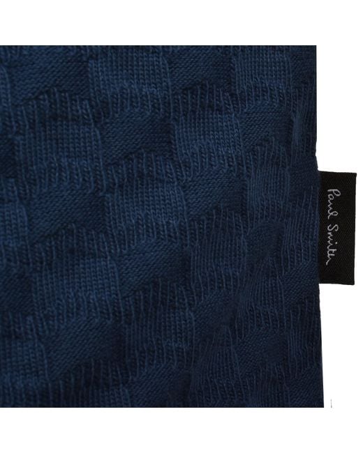 Paul Smith Blue Button Front Polo Shirt for men