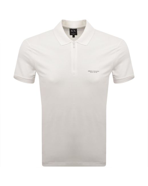 ARMANI EXCHANGE White Polo T Shirt Off for men