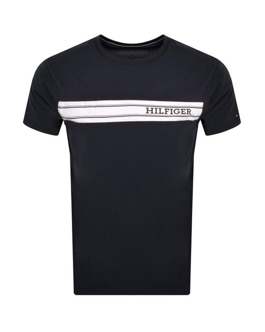 Tommy Hilfiger Black Short Sleeve T Shirt for men