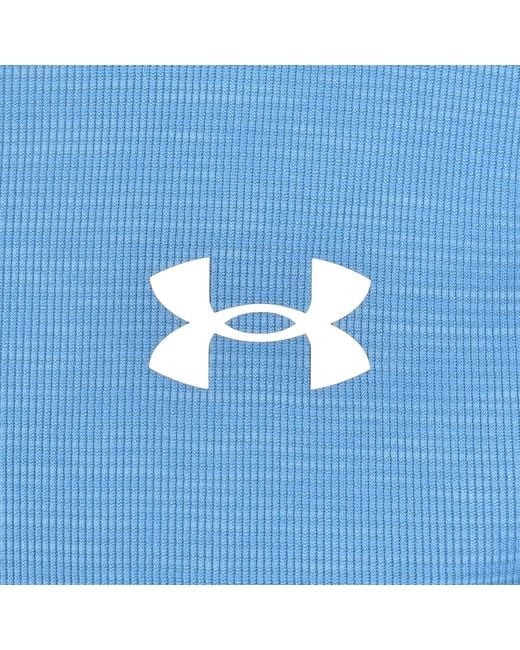 Under Armour Blue Tech Textured T Shirt for men