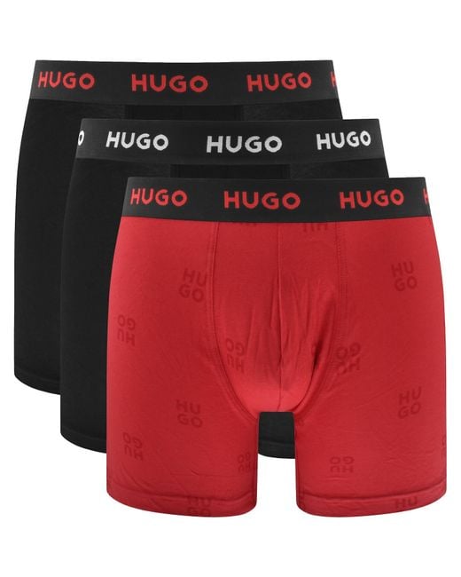 HUGO Red 3 Pack Trunks for men