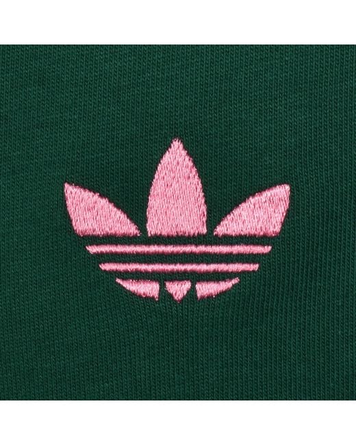 Adidas Originals Green 3 Stripes T Shirt for men