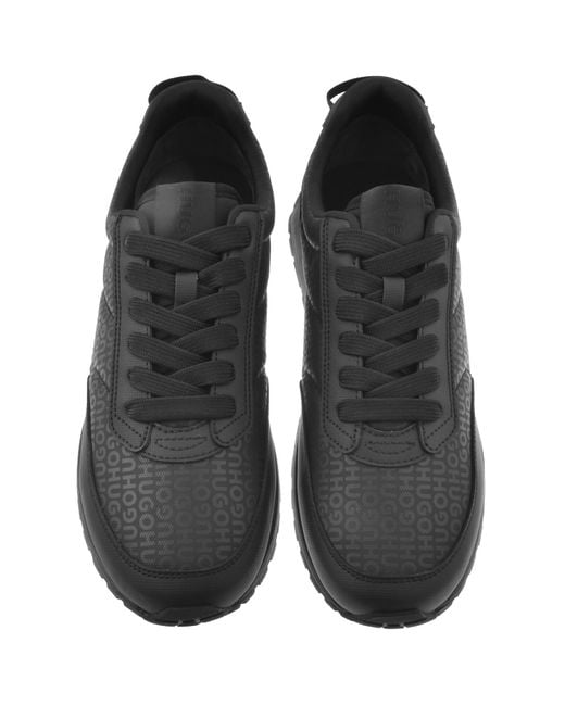 HUGO Black Icelin Runn Trainers for men