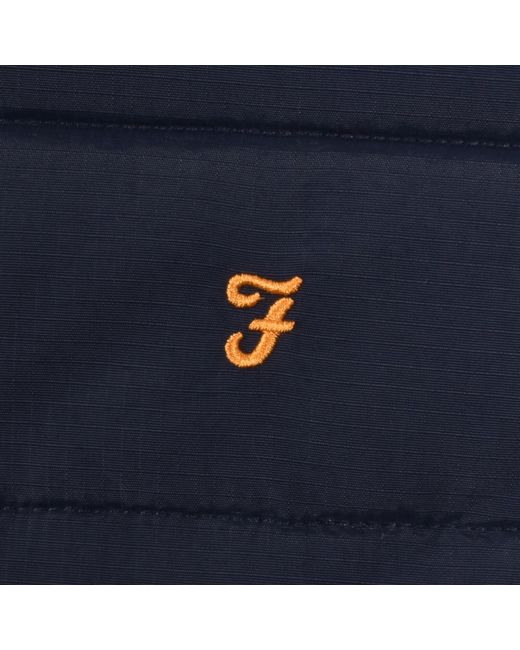 Farah Blue Farah Kennedy Padded Jacket Yale for men
