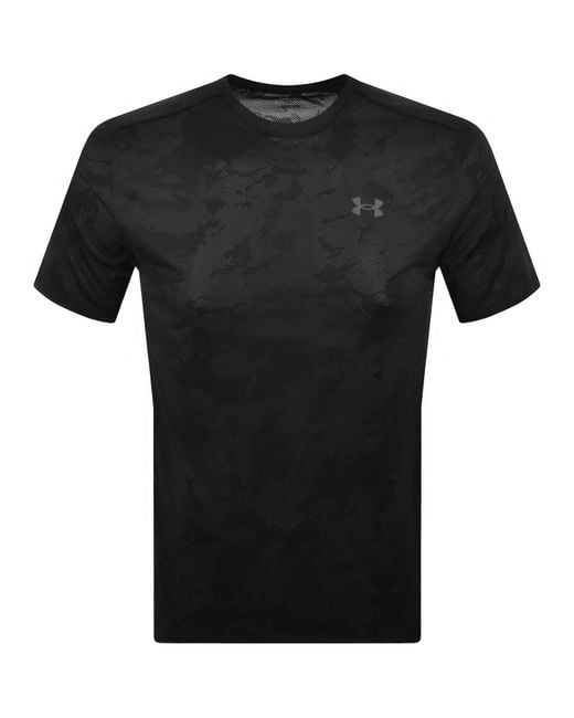 Under Armour Black Tech Jacquard T Shirt for men