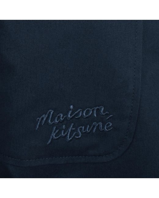 Maison Kitsuné Blue Casual Trousers for men